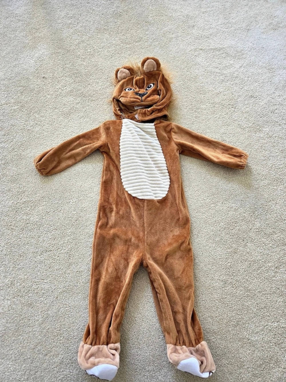 Lion Halloween Costume Brown & White